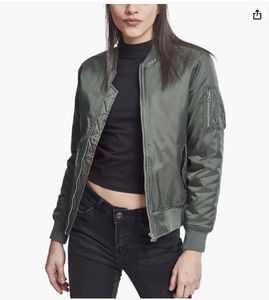 Blouson bombardier pour femme, avec fermeture éclair, col en v, manches longues, manteaux décontractés, printemps-automne 2024, BKW24012