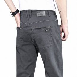 2024 Marca de primavera Ropa de alta calidad Nuevos pantalones de carga Hombres 97% algodón al aire libre Pantalón casual Pantalones anchos coreanos Masculino Q22U #