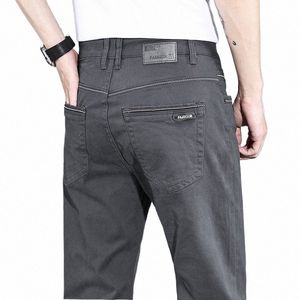 2024 printemps marque vêtements de haute qualité nouveau pantalon cargo hommes 97% coton extérieur pantalon décontracté large pantalon coréen mâle Q22U #