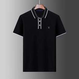 2024 Printemps Luxe Italie Hommes T-shirt Designer Polos High Street Broderie petit cheval Impression Vêtements Hommes Marque Polo Chemise