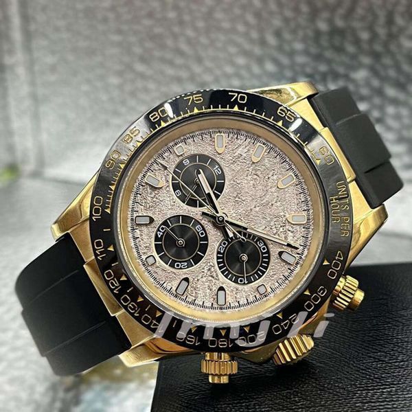 Reloj mecánico de alta calidad con seis agujas para hombre, cinta de luz nocturna de negocios a la moda, Lao Jiazhi, primavera 2024