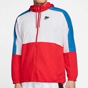 Veste coupe-vent à capuche tissée pour hommes, manteau de sport, vêtements de sport, nouvelle collection printemps 2024