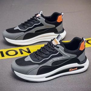 2024 Spring New Mesh Breathable Casual Black Sports Shoes Gai