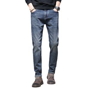 2024 lente nieuwe product heren jeans elastische slim fit lente slijtage herenbroek mode retro denim broek herenbroek