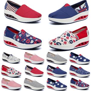 2024 Spring Summer Border Tourism Tourism Outdoor Spring Womens Chaussures Étudiant Gai Canvas Chaussures Chaussures Lazy Chaussures minimalistes polyvalentes Shake Shoes 36-40 73