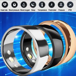 2024 SR200 Smart Ring multilingue Tente cardiaque Pression artérielle Blood Oxygène Température Sleep Health Fitness Tracker Racker 240412