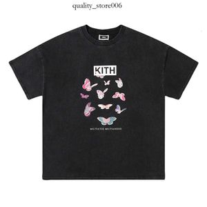 2024 SS Kith T-shirts Hommes Designer T-shirt Donut Papillon Lettre Imprimé Mode T-shirts Graphique Tee 342