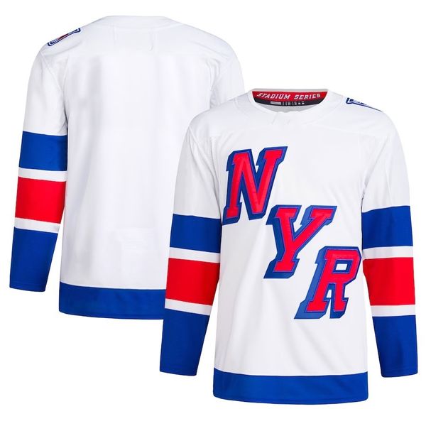 Série Stadium 2024 Matt Rempe 73 Artemi Panarin 10 Mika Zibanejad 93 Shesterkin 31 Fox 23 Kreider 20 Trouba 8 Maillots de hockey Blanc S-XXXL Maillot homme cousu