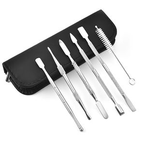 2024 accessoires en acier inoxydable emballage de sacs d'outils DAB Kit d'outils Dabber Pick Tool 90-130 mm pour un stylo à herbe sèche Digging Wax Huile Atomizer PK Titanium Nail