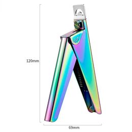 2024 roestvrij staal UV -gel valse nagel tips Trimmer Clipper Edge Cutter Nail Art Manicure U Word Rainbow Gold Silver Tools For Nail Art