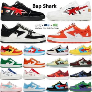 2024 Star Designer Chaussures décontractées pour hommes Sneakers en cuir breveté noir blanc Blue Bury Grey Skateboarding Plateforme de jogging chaussure de marche