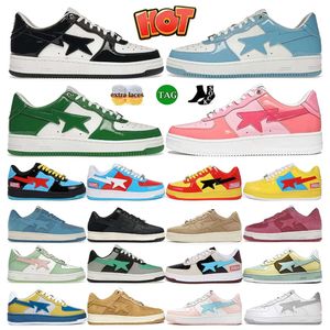 2024 Stask8 Designer Sta Casual Chores Sk8 Low Men Femmes Patent Le cuir noir blanc ABC Camo Camouflage Skateboarding Sports Ly Sneakers Trainers Outdoor Shark D88