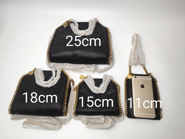 2024 Stella McCar Falabella Bolsa de diseño grande Mujeres Mujeres Black Luxury Bolsas Comestibles Bolsos de cuero Messenger Casés de calidad de hombro Crossbody