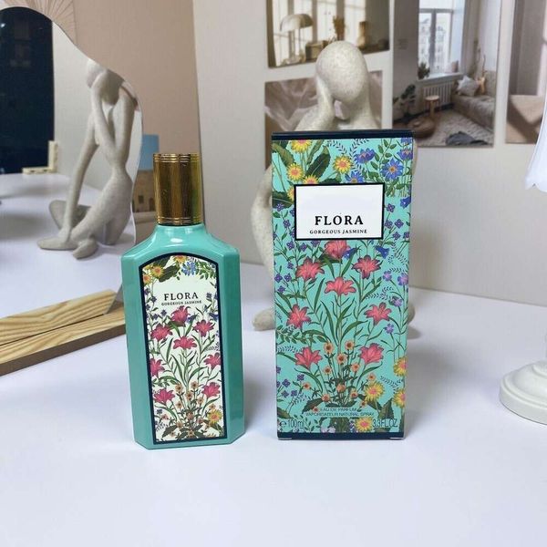 2024 Marque de stock Flora Perfumes pour femmes Cologne 100 ml femme Sexy Perfumes Perfumes Spray Edp Parfums Royal Essence Mariage Perfume Fast Ship Wholesale
