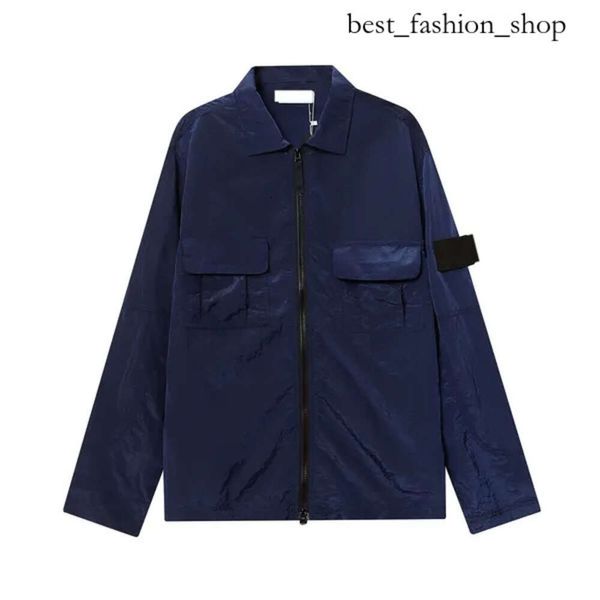 2024 Stones Island Man Mens Veste Designer Spring Sleeve Patché Femmes Hommes Manteau Streetwear Down Coupe-Vent Stone Jacket Spring Promotion 759