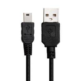 2024 Cabeza recta 90 grados Ángulo izquierdo/derecho USB 2.0 Un cable de adaptador de datos de 5PIN macho a mini-B