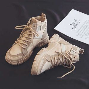 2024 Estudiante Knight Barrel New Versatile Martin Women High Top Boots Short Sharling Canvas Mountaineering Womens Shoes 191 S 870 605 S