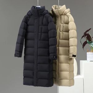 2024 Style célèbre designer hommes allonger longue doudoune Canada Nord hiver manteau à capuche vestes en plein air hommes vêtements coupe-vent S-2XL noir