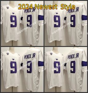 2024 Sugar Washington Huskies voetbalshirt 9 Michael Penix Jr. 2024 Nieuwste stijl NCAA