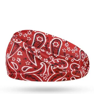 2024 Été Boho Hijab Band Élastique Bande de yoga Sports Coton Bandeau de coton pour femmes Heads Imprimé vintage Crave de cheveux pour Summer Boho Hijab