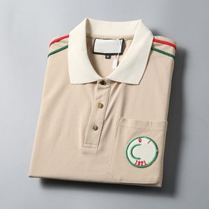 2024 Zomer Merk Kleding Luxe Designer Poloshirt Heren Casual Mode Brief T-shirt High Street Mannen Polo Shirts