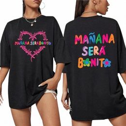 2024 Summer Cott T Shirt Plus Taille Hommes Femmes Karol G Bichota O-Cou Casual T-shirts à manches courtes Tops Streetwear Top surdimensionné O9Ux #