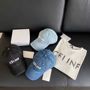 Chapeau de boule Alphabet en Denim pour hommes et femmes, de haute qualité, à la mode, en langue de canard, de marque, vente en gros, été 2024