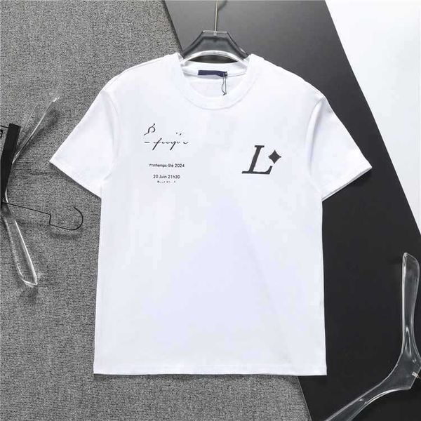 2024 Diseñador de verano Mensas Mensos Mujeres Tees Blanco Blanco Casual Lo suelto Casual Gul Slim Fashion Brand Diseño Camisetas Buenas calidad M-3XL