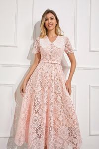Sheer Summer Dress | 2024 Women's Embroidered Casual Long Dresses