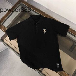 2024 Zomer Modemerk Lao Foye Warmgewalst Diamant Poloshirt Heren Jeugd Business Losse Korte Mouwen T-shirt