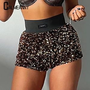 Short de plage polyvalent pour femmes, mode d'été 2024, perles courtes, Club, Sexy, pantalon de nuit, Slim, taille haute décontractée, 240301