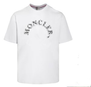 2024 Zomer Geometrische letter Afdrukken Dames T-shirt Polo's Crew Nek Korte mouw Man's T-shirts Ademend stel TEES CHT017