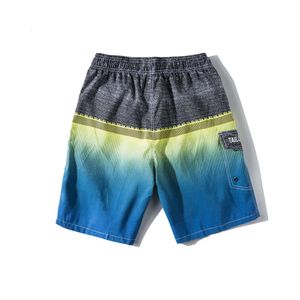 2024 Pantalon de surf de plage de gradient d'été, short décontracté pour hommes, pantalon 5/4 imprimé de grande taille