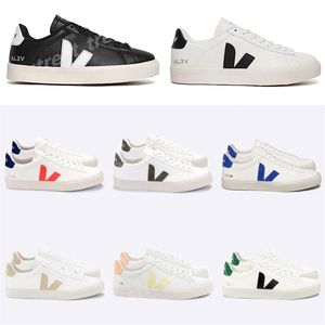 2024 Été Hot Français Brésil Vert Low-Carbone Life V Organic Cotton Flats Platform Sneakers Femmes Casual Classic White Designer Chaussures Mentides Mens 36-45 P41