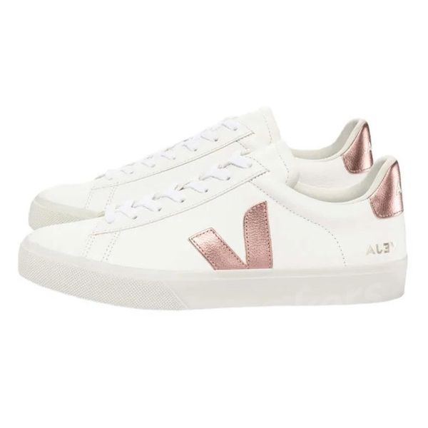 2024 Verano Caliente Francés Brasil Verde Vida baja en carbono V Pisos de algodón orgánico Plataforma Zapatillas de deporte Mujeres Casual Clásico Blanco Zapatos de diseñador Mocasines para hombre 36-45 M42