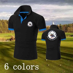 Polo à manches courtes pour hommes, t-shirt de Golf en plein air, couleur unie (6 couleurs), été 2024, Jott imprimé, S-5xl