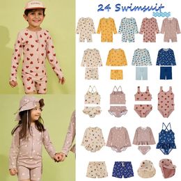 2024 Zomer Kuling Brand Jongens Meisjes One Pieces Swimsuits Children Seaside Swim Bikini Toddler Kids Swimwear Sets Holiday Outsedy 240430