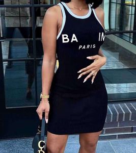 2024 Summer Luxury Designer Robe Mode Lettre Robes imprimées pour femme Slim Mini jupe à séchage rapide Vêtements pour femmes américaines Plus Taille 3XL 4XL 255