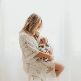 2024 Zomer Materniteit Po -schietjurk groot formaat zwangerschap Pography Moeder Vrouwen Kleding Wear 240408
