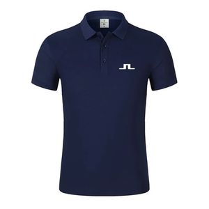 2024 Summer Men Golf Shirt J Lindeberg Golf Jersey Casual Short Sleeve Breathable High Quality Mens Polo T-shirt Top 240408