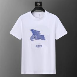 T-shirt manches courtes homme et femme, ample, à la mode, en pur coton, de luxe, avec motif de lettres, été 2024, M-3XL