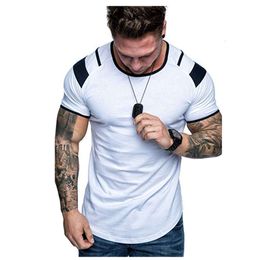 2024 Été pour hommes Crew Necy Pattern Arm T-shirt T-shirt New Style Personnalité masculine Sleeve courte