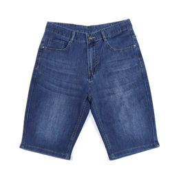 2024 Summer Men's Jeans Shorts Zipper Pocket Baggy Gym Bourse Designer Men Femmes de haute qualité Casual Elastic Elastic Short Denim Pantalon Cropped Bleu droit