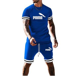 2024 Zomer Nieuwe grensoverschrijdende buitenlandse handel Heren Splited Short Sleeve Youth Fashion Sports and Leisure Suite