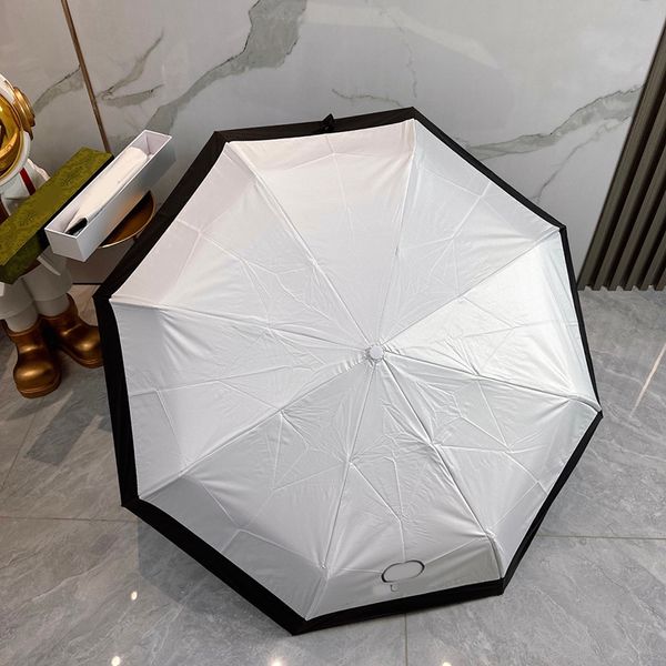 2024 Été Nouveau parapluie pliant entièrement automatique Feme Feme Sun Rain Double utilisation Parasol Pliage des parapluies solaires mâles Soleil UV Protection Rainue CSD2405067