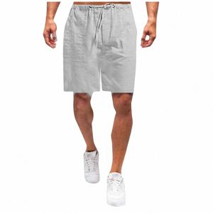 2024 Verano Nueva tendencia casual para hombres Pantalones cortos sueltos de secado rápido Pantalones de cinco puntos Pantalones de ejercicio con bolsillos para hombres Bermudas Masculina U76G #