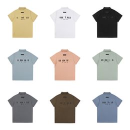 2024 zomer nieuwe heren designer heren POLO shirt Driedimensionaal Engels letter LOGO AnimeT shirt ademend high-end kwaliteit geen vervorming effen kleur Polo S-XL YY