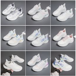 2024 Été Nouveau produit Chaussures de course Designer pour hommes Femmes Baskets de mode Blanc Noir Gris Rose Mesh-027 Surface Femmes Entraîneurs de sports de plein air GAI Sneaker Shoes