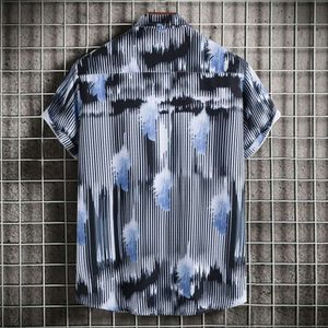 2024 Été Nouvelle chemise Men de chemise imprimée masculine Fleur fragmentée Fleur décontractée Shirt à manches C31