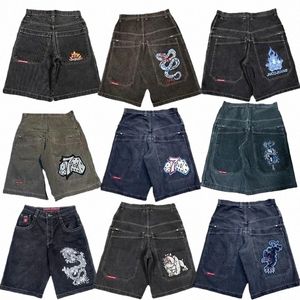 2024 Zomer Nieuwe Shorts Jeans Y2K Hiphop Pocket Losse Denim Shorts Heren / Dames Harajuku Basketbalshorts voor heren Street Wear l2tF #